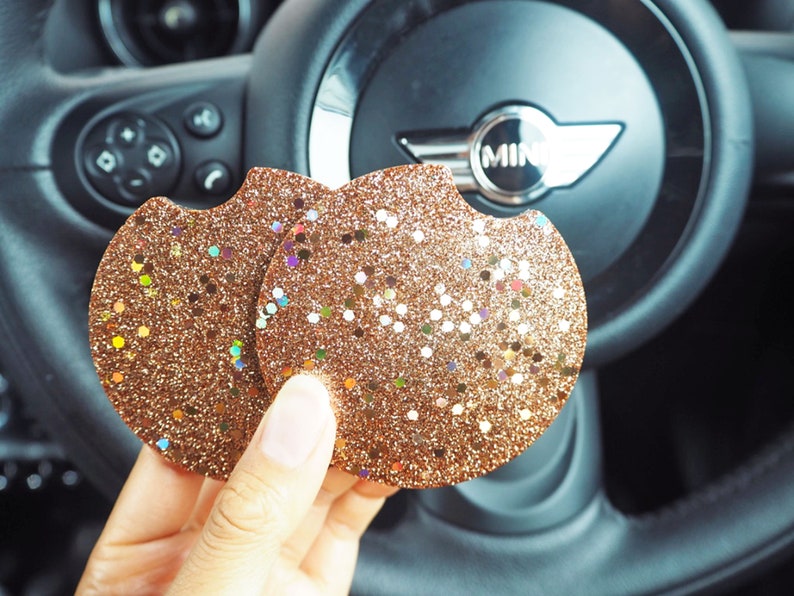 INDIVIDUAL Rose Gold Glitter Cup Holder Insert Sparkly Rose Etsy UK