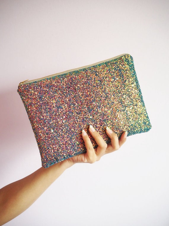 rainbow clutch bag