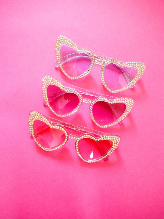 Buy Eras Tour Sparkly Sunglasses, Lover Inspired Heart  display picture 2