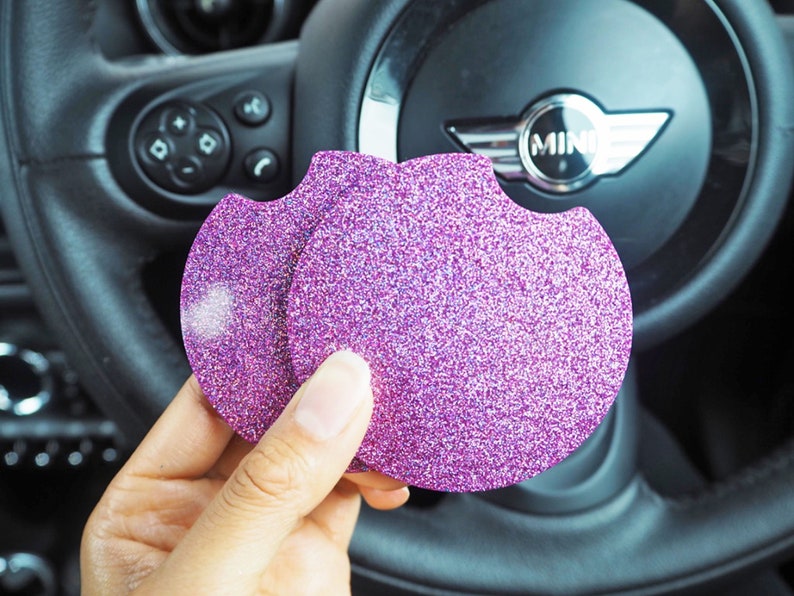 INDIVIDUAL Pink Rainbow Cup Holder Insert Sparkly Pink Car Etsy