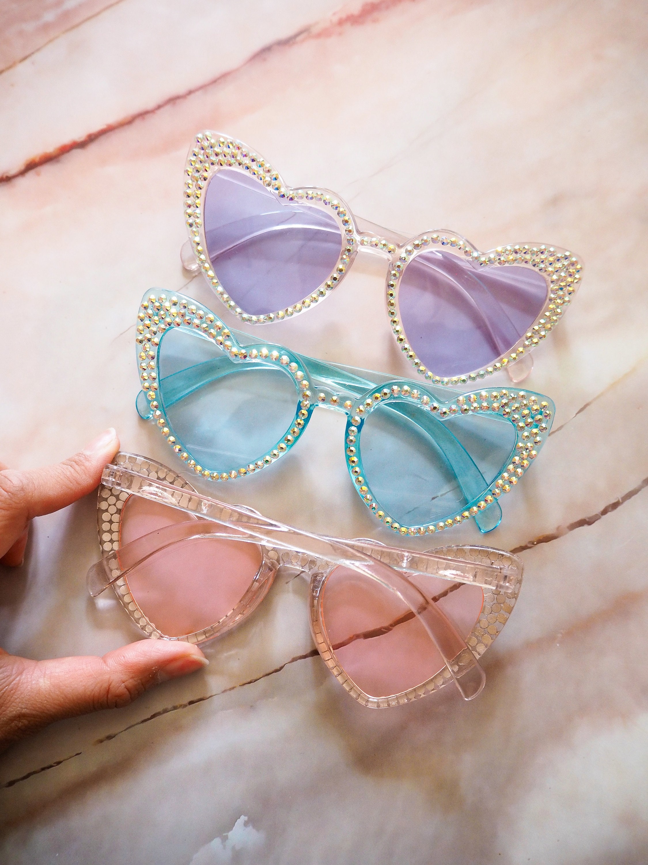 True Love Sunnies heart sunglasses glasses *NEW* Pink Heart-Shaped Sunglasses – Trixie Motel Gift Shop main image 4