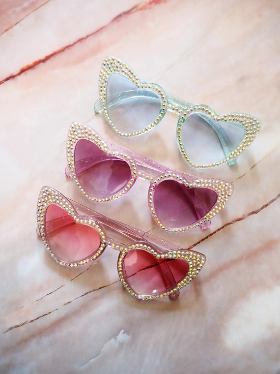 Taylor Swift Eras Tour Pink Heart Sunglasses Taylor Swift Eras Tour Sunnies | Custom Sunglasses | Lover  main image 4
