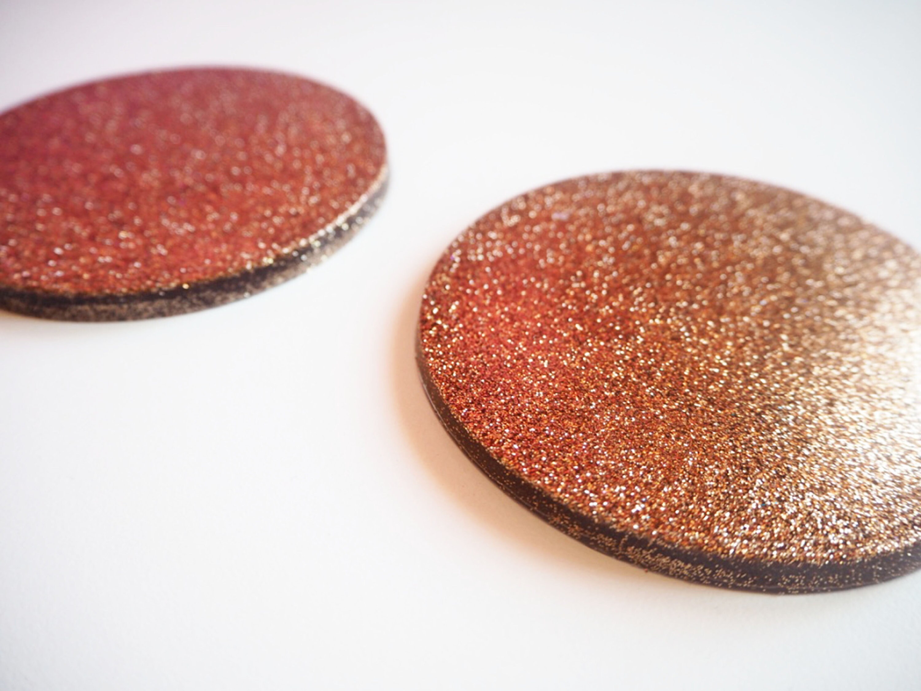 Rose Gold Glitter Coasters Sparkly Rose Gold Coasters Rose Etsy