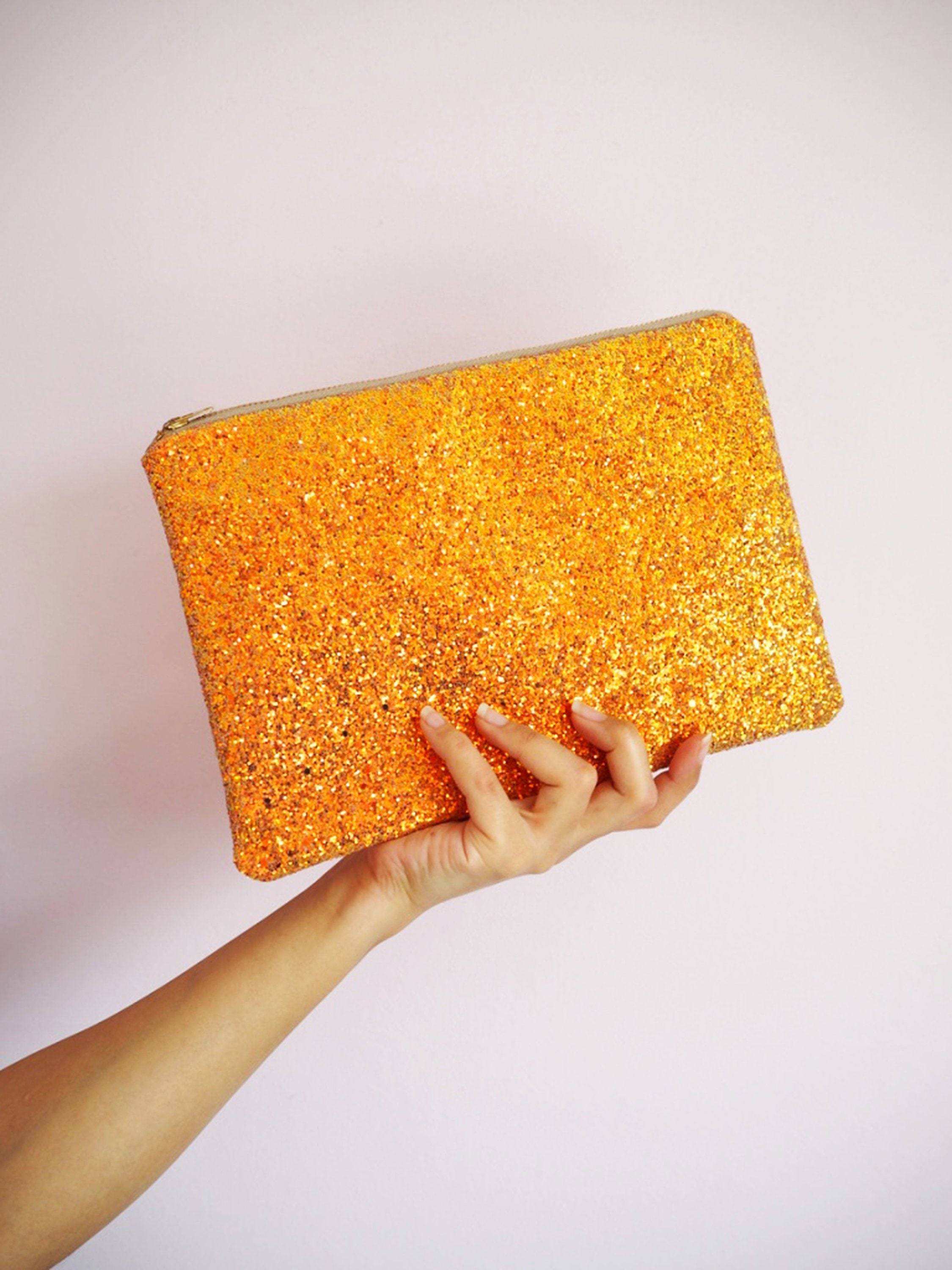 orange clutch bags for weddings