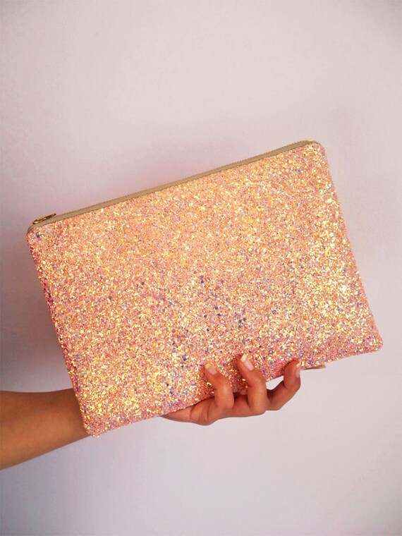 Bubblegum Pink Glitter Clutch Bag Sparkly Pink Bag Sparkly Pink Clutch Pink Wedding Bag Etsy UK