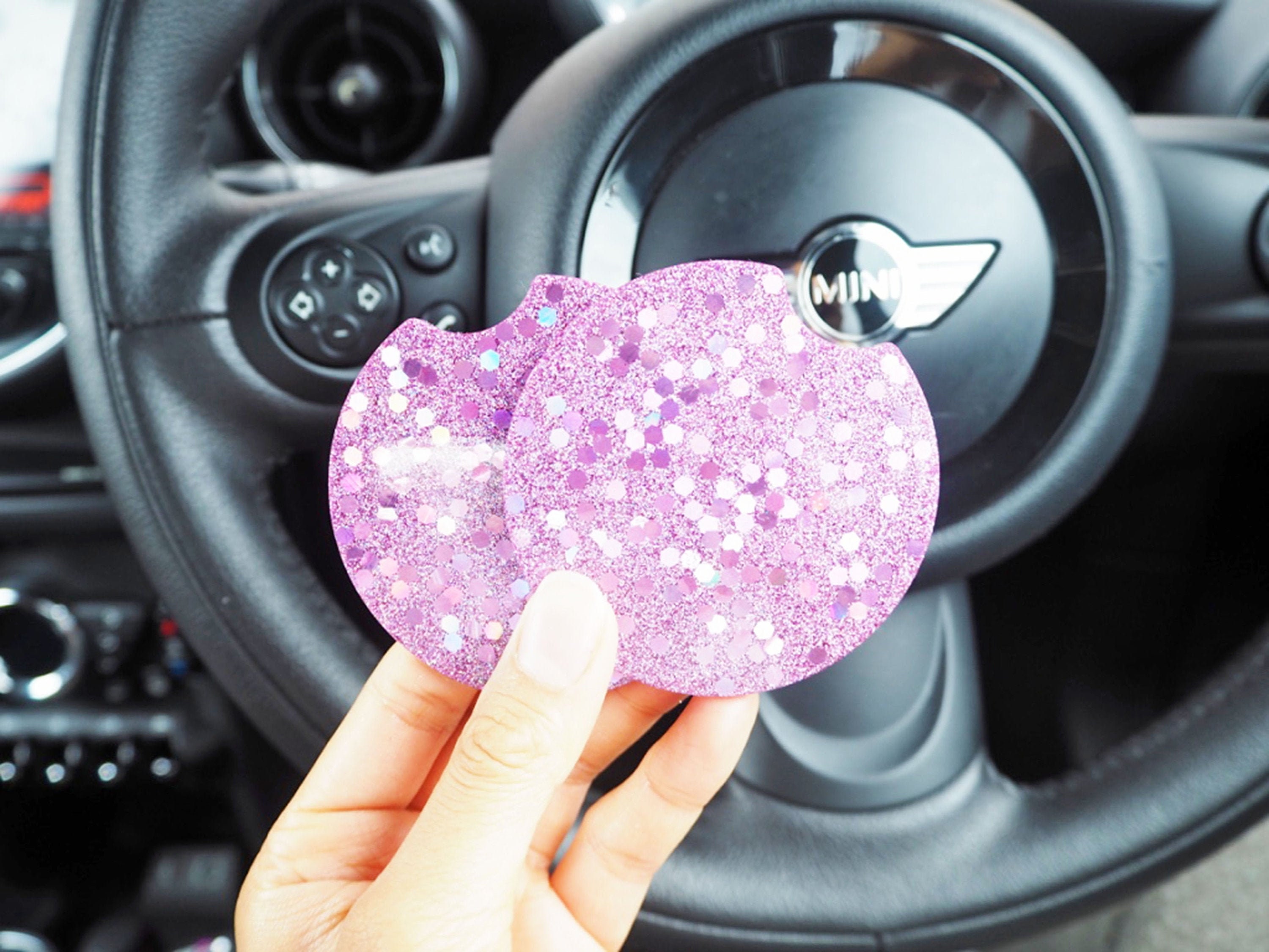 Unique Girl Gift Rhinestone Bling Car Accessories for Women Car Rear View  Mirror Purple Pink Clean Crystal Stones Made to Order Custom Color 
