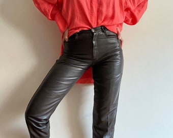 Buy Mom Leather Pants Online In India 