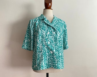 Vintage double breasted buttons blouse.