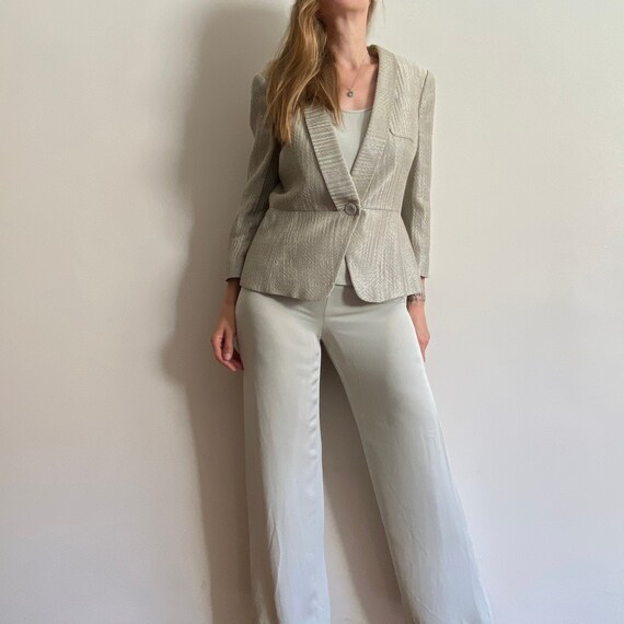 Ensemble costume trois pieces vintage Giorgio Armani Collezioni blazer haut et pantalon. Etsy Canada