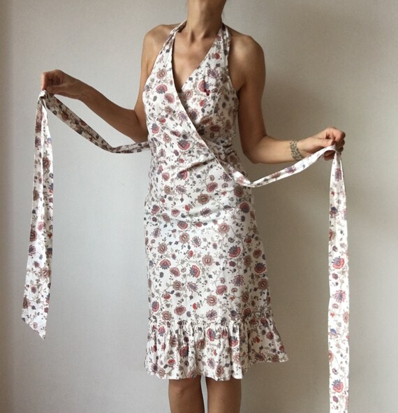 New Summer Dress Women Halter Print Vintage Dresses Plus Size