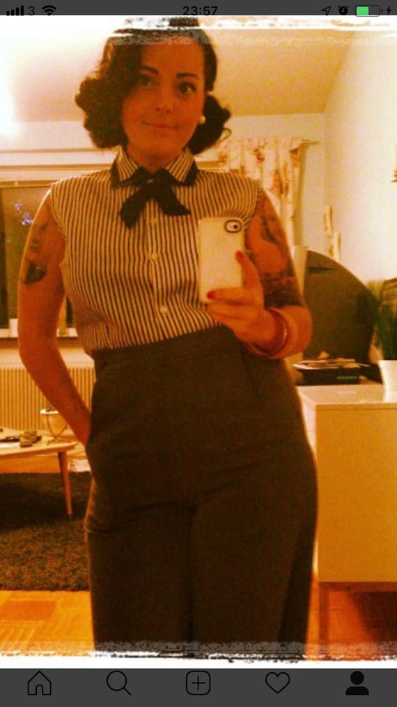60s blouse tie