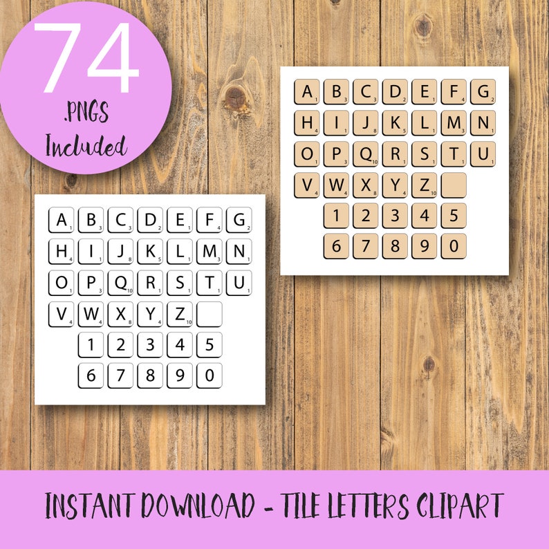 Letter Tiles Alphabet Clipart Package A in the direction of Z Clip Artwork Printable Quick Down load graphic regarding Letter Tiles Printable referred to as Letter Tiles Alphabet Clipart Package deal A toward Z Clip Artwork Printable Immediate Down load