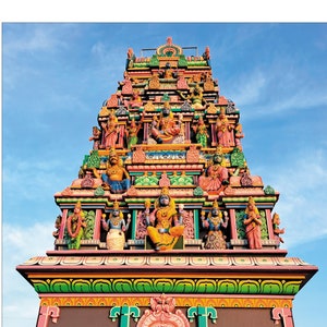 Carte Postale Temple Hindou Tamil Nadu Inde Photographie ©La Touch'Turkoiz image 1