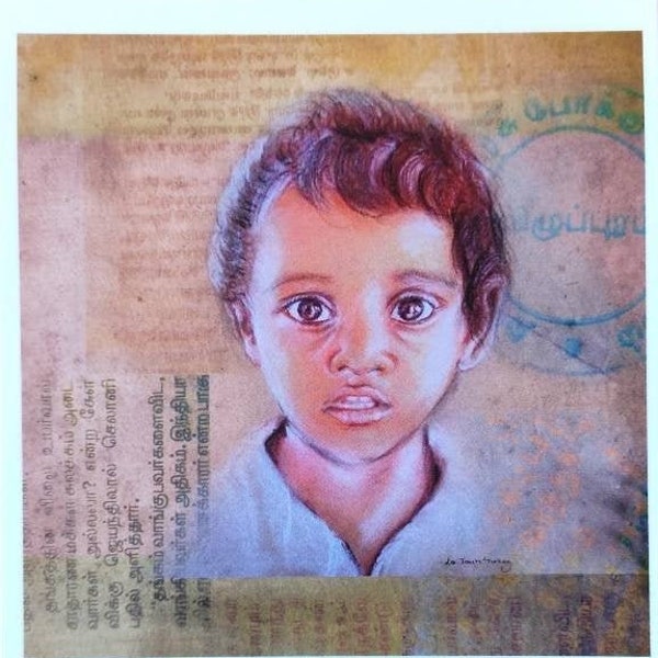 Carte Postale A6 'Indian Child' © La Touch'Turkoiz