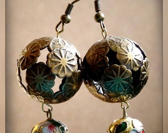 Earrings with Chinese inspirations "Chinese Flora"