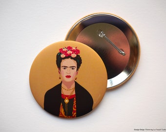 1 Illustrated badge: “Frida Kahlo” - limited edition - 10 colors