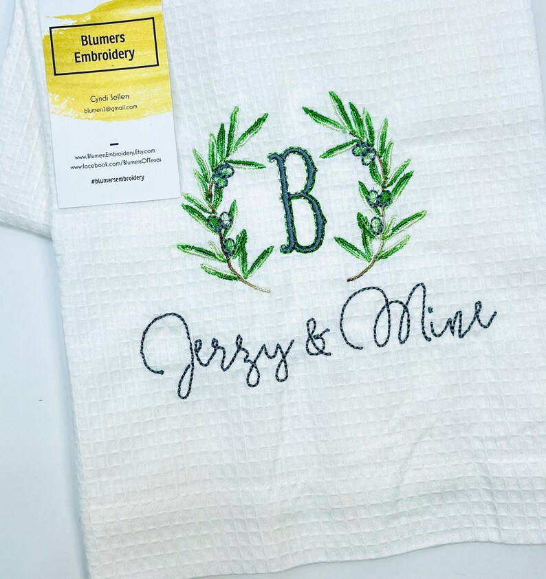 BlumersEmbroidery Kitchen Dish Towel - Thumbnail 5