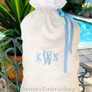 Monogrammed Laundry Bag Personalized Monogram or Name on White Laundry Bag Black Camo Bag Dorm College Camp Graduation Gift Birthday Gift