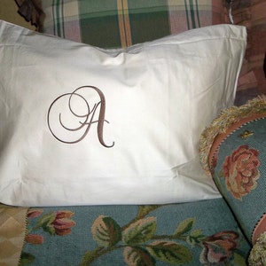 Monogrammed Pillowcase SET of Two Custom Personalized Wedding Shower Gift Personalized Pillow Case Gift Personalized Custom Pillowcase Gift