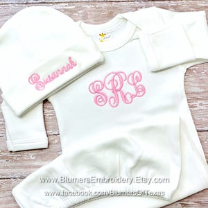 Baby Coming Home Outfit Personalized Baby Gown & Crown Bring Baby Boy ...
