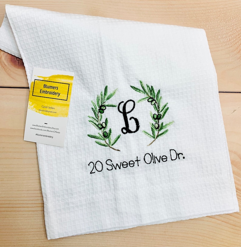 BlumersEmbroidery Kitchen Dish Towel - Thumbnail 2