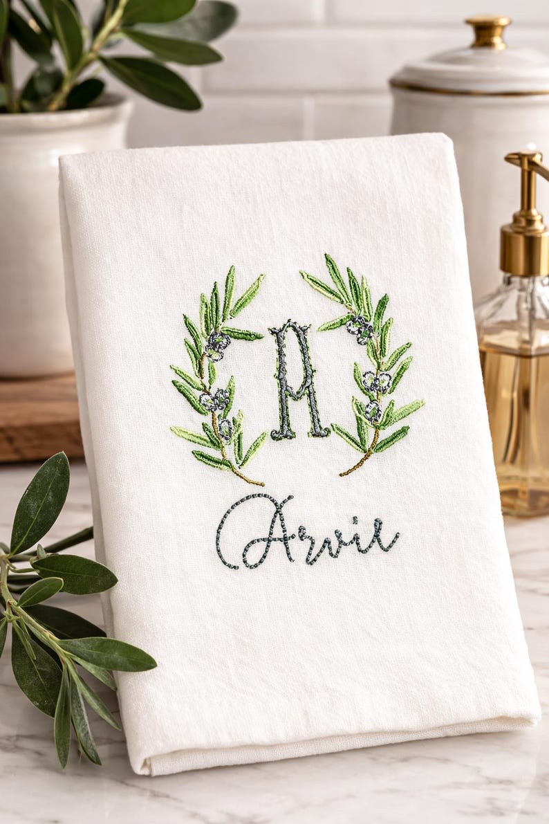 BlumersEmbroidery Kitchen Dish Towel - Thumbnail 4