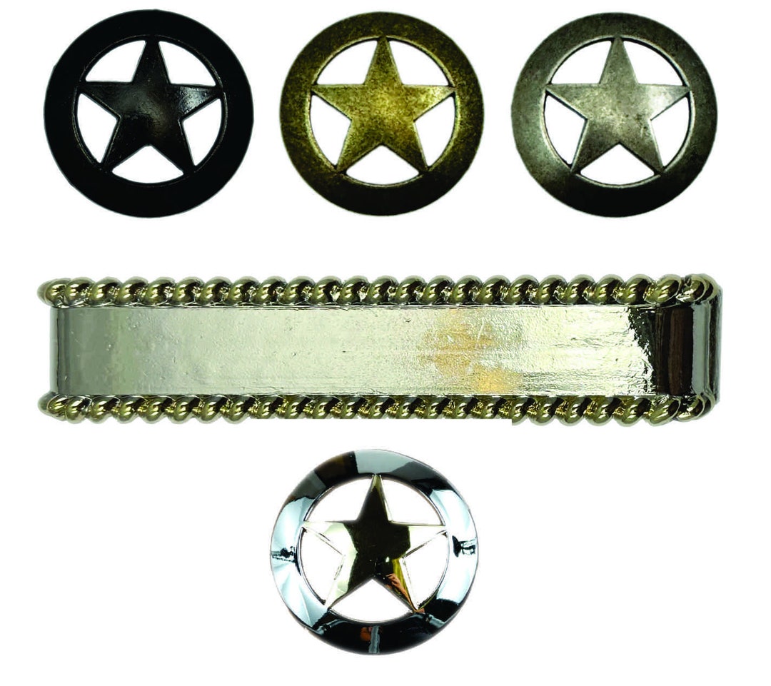 Lone Star Drawer Pulls or Knobs. Western, Southwest, Rustic