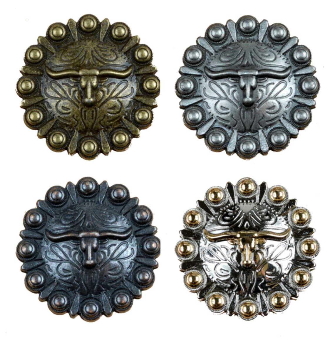 Western Texas Longhorn Cabinet Knob & Drawer Pull – Dark Brown Oil Rubbed Bronze, RI4020ORB