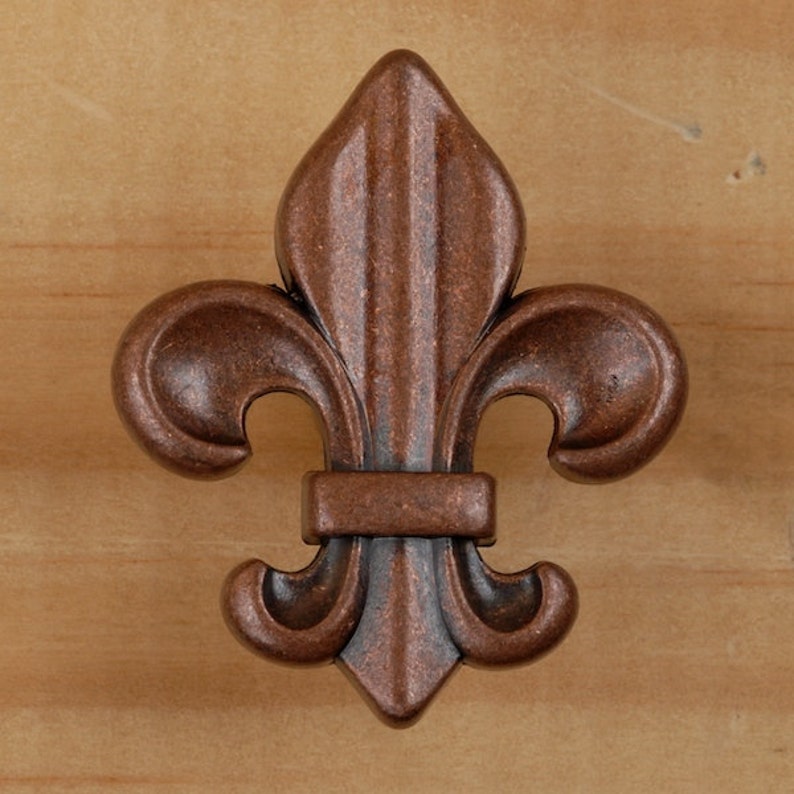 Fleur De Lis Drawer Pull Knob New Orleans Saints LSU Etsy