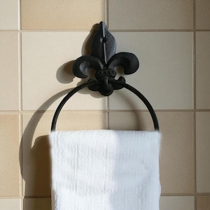 Fleur De Lis Towel Holder