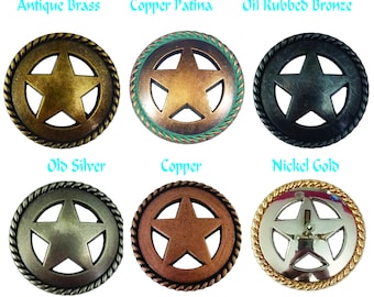 Rustic Rope Lone Star Drawer Pulls or Cabinet Knobs. Western, Southwest, Rustic, Texas