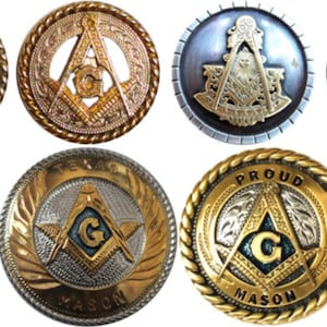 Masonic Conchos Square and Compasses Past Master Eastern Star Texas Mason
