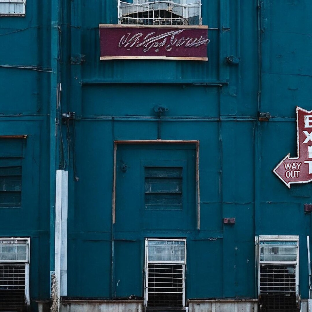 Rustic Exit Sign 