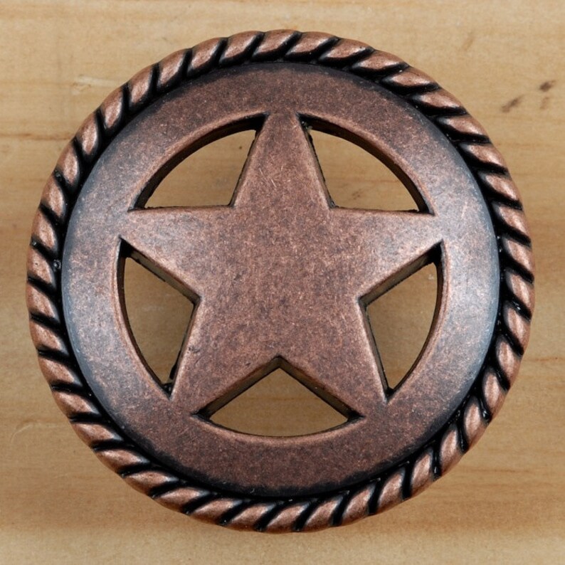Set of 24 Rustic Rope Lone Star Drawer Pulls or Etsy