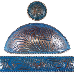 Americana Antiqued Blue Copper Knobs, Handles, and Bin Pulls