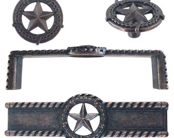 NEW Barbwire Star Handles and Knobs