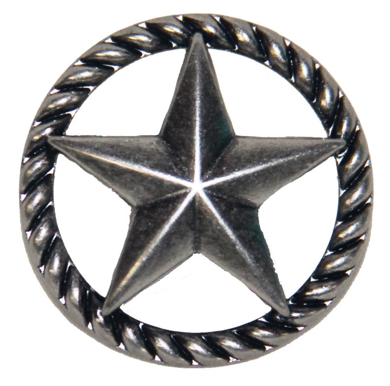 Thin Rope Star Drawer Pulls or Knobs. Western Etsy