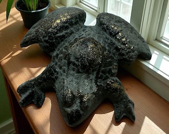 Cast Iron Frog - Turquoise Copper Patina