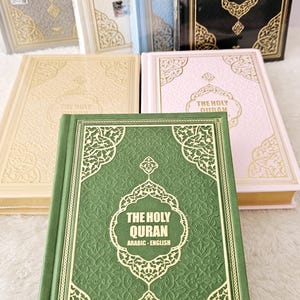 English Arabic Translated Quran, Qur&#39;an Al-Kareem, Islamic Gifts Eid Ramadan Umrah Hajj, Noble Quran, Holy Book, Mushaf, Koran, Kuran, مصحف