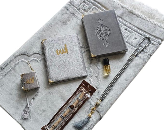 Personalized Prayer Rug, Custom Prayer Mat, Plain Prayer Rug Quran,  سجادة مع الاسم“ Ramadan Eid Umrah Hajj Prayer mat with named, Sejadah