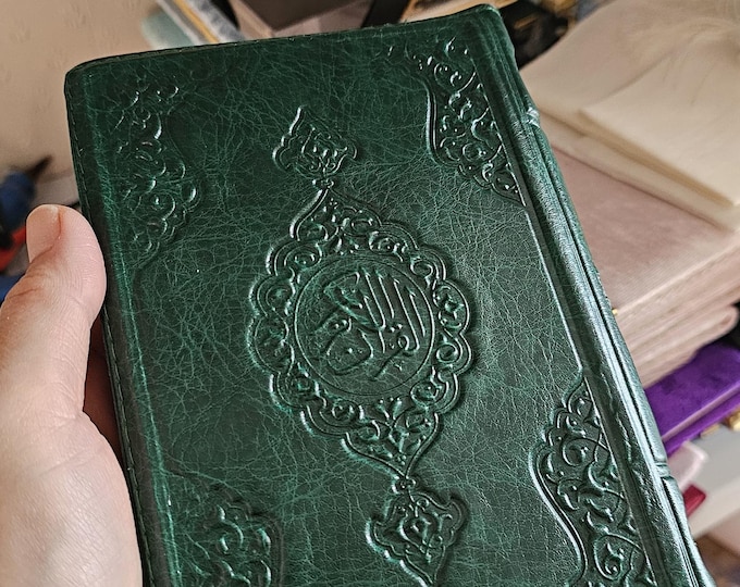Quran Book with Faux Leather zipped case | Holy Quran | Religious Islamic Book | Eid Ramadan Gift | Prayer Book | Muslim Book | Hajj Umrah