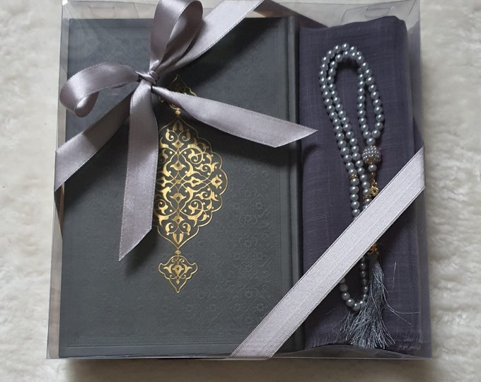 Big A4 Size of Quran Book- Janamaz - Islamic Gift.Cotton Shawl very good quality, affordable set for any occasion.