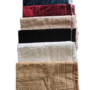 Super Thick Prayer Rug Gift Set: Wide Sejadah Musala, Pearl Tasbeeh image 10