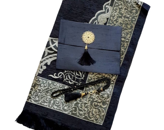 Prayer Mat Prayer Rug Islamic gifts box Wedding Birthday Eid gift Anniversary Graduation Hajj Umrah Gift hamper Sejadah Salah Mat Musala