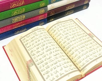 Large Quran Book: Uthmani Script, Leather Cover, Islamic Gift