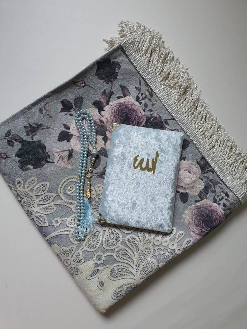 Islamic Gift Set Prayer Mat Quran Favors Prayer Gift Set Etsy UK