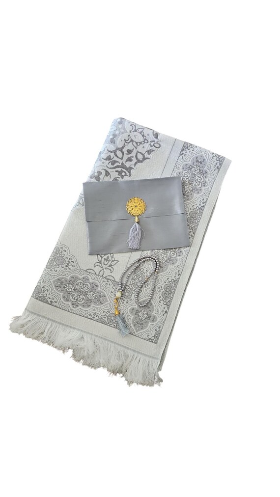 Islamic Prayer Rug Set, Sejadah Rosary Pouch, Nikaah Wedding Gift