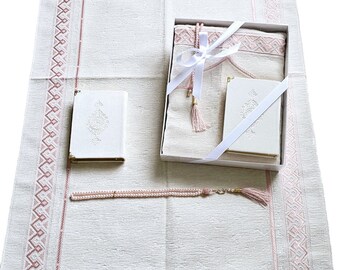 Personalized Velvet Prayer Mat: Custom Islamic Rug, Eid Gift