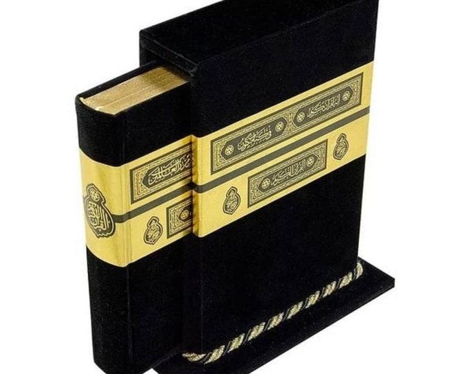 Velvet Luxury Quran Book with gift Box, Luxury Islamic gift, Birthday, Islamic Wedding Gift Prayer Gift Set, Muslim  Mothers Fathers Sister