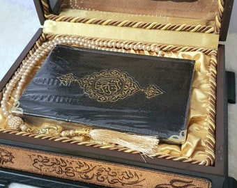 Wooden Boxed Qur'an Gift: Islamic Wedding Eid Ramadan Gift